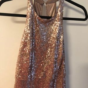 Size 4 - Jenny Yoo Gold Sequined Dress!